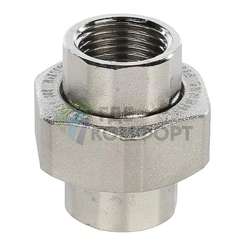 Разъемное соединение STOUT с внутренней резьбой американка ВB 1/2 никелированное - фото 1