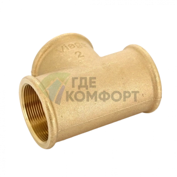 Тройник ВР 2, бронза Viega - фото 3