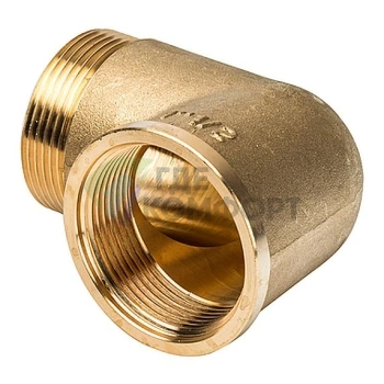 Угольник STOUT наружная/внутренняя резьба латунный НВ 1 1/2 - фото 1