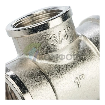 Stout Тройник ВВ переходной никелированный 1X3/4X1 - фото 4