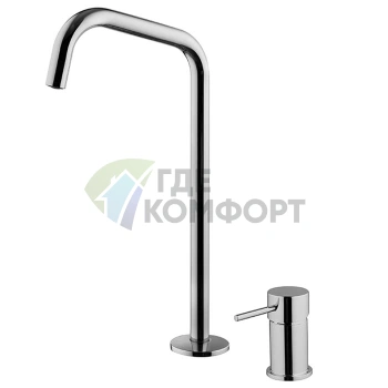 Смеситель для раковины FIMA Carlo Frattini SPILLO UP с вращающимся изливом и донным клапаном (F3271DCR) - фото 1