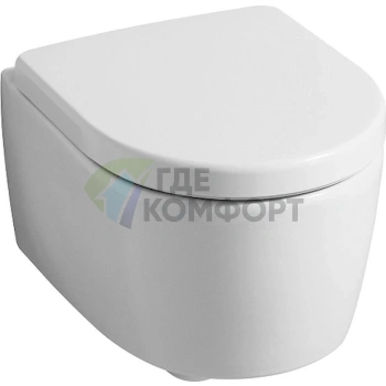 Подвесной унитаз Keramag iCon xs безободковый компактный - фото 1