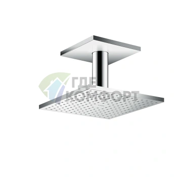 Верхний душ AX ShowerSolution, 250x250 мм, хром (потолочный монтаж, держатель 100 мм) (35308000) - фото 1