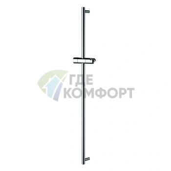 Душевая штанга TOTO с держателем, хром (VHC600) - фото 1