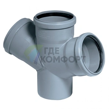 Крестовина канализационная HTDA 75х75х75 67° одноплоскостная Ostendorf