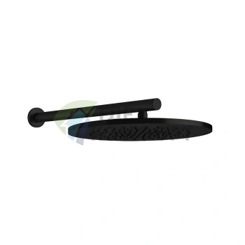 Душевая головка GESSI 316 настенная поворотная, 350 мм, Black XL (54148#299) - фото 1