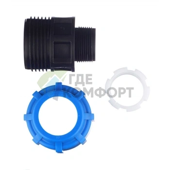 Муфта с наружной резьбой 32x1 1/4 ПНД Политэк - фото 3