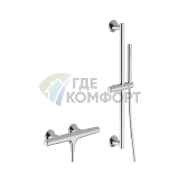Комплект для душа CISAL Vita с термостатом и хромированной гарнитурой (VIS0101021) - фото 1