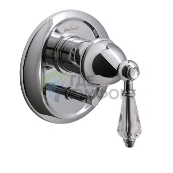 Смеситель для душа FIMA|Carlo Frattini Herend Chic встроенный с переключателем на 2 источника и ручкой SWAROVSKI хром (F5409X2CCR) - фото 1
