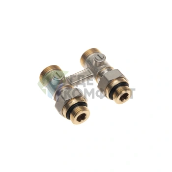 Ридан 003L0392R LV-KB — Клапан запорный для нижнего присоединения к радиатору, резьба 1/2 х 3/4, прямой - фото 3