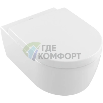 Подвесной унитаз Villeroy & Boch Avento 5656HR01 безободковый, цвет alpin