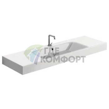 Подвесная раковина KERASAN Cento 140x45 см белая (353501*1) - фото 2