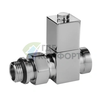 Набор дизайн-вентилей Royal Thermo CUBE 1/2 хром, RTE 56.001, НС-1193189 - фото 2