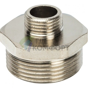 Ниппель STOUT НН переходной 1 1/4 x 1/2 никелированный - фото 3