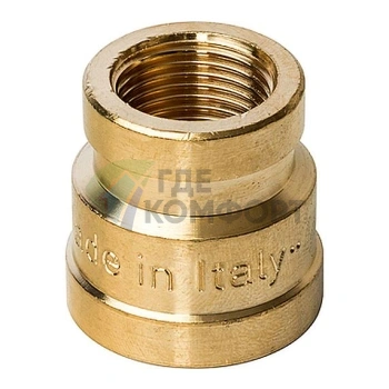 Муфта STOUT ВВ 1/2 x 3/8 латунная - фото 1