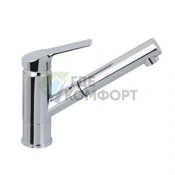 Смеситель для кухни FIMA Carlo Frattini Serie 4 с выдвижной лейкой и вращающимся изливом (F3768CR) - фото 1