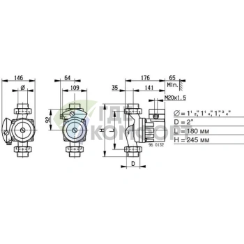 Циркуляционный насос Biral M 15-2 - фото 2