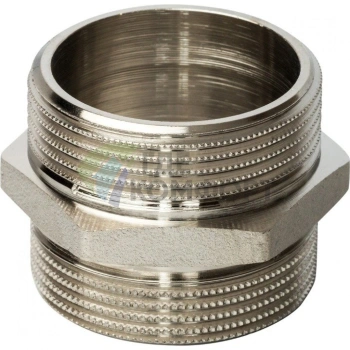 Ниппель STOUT HH 1 1/4 наружная резьба никелированный - фото 2