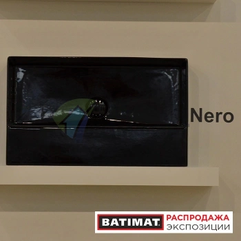 Раковина GLOBO Incantho подвесная или на мебель 610x370 мм с переливом и выпуском цвет черный образец - фото 1