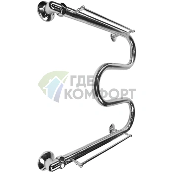 Полотенцесушитель Terminus М-образный с полкой 32 ПС 60x40 - фото 2