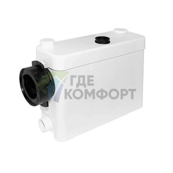 Канализационный насос Belamos (Беламос) KNS-4002 100 л/мин, Н-6, с ножами для унитаза/душевой кабины/раковины (боковой вход)