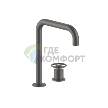 Смеситель для раковины Fantini Fontane Bianche с двумя отверстиями, матовый графит (47 P5 P107W) - фото 1