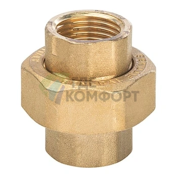 Разъемное соединение STOUT с внутренней резьбой американка ВB 1/2 латунное - фото 1