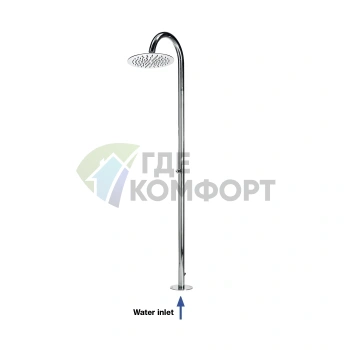 Напольная душевая колонна BOSSINI TETIS для уличной установки с верхним душем 250 мм (L00686.030) - фото 1