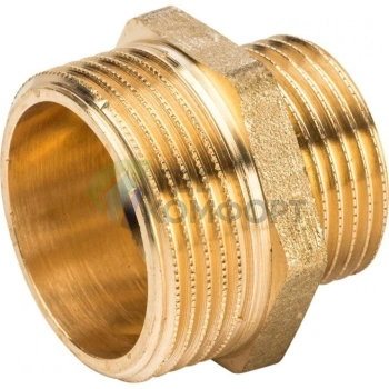 Ниппель STOUT НН переходной 1 1/4 х 3/4 латунный - фото 4