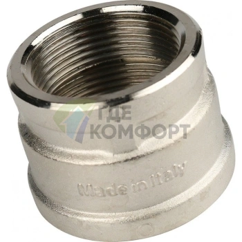 Муфта STOUT ВВ 1 1/2 x 1 1/4 никелированная - фото 2