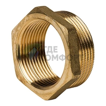 Футорка STOUT 2 x 1 1/2 латунная - фото 3