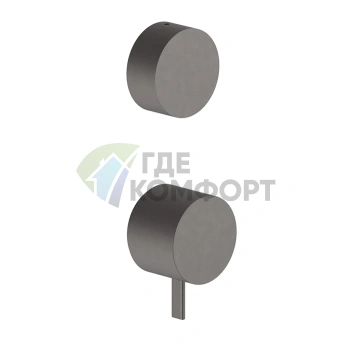 Смеситель для душа Fantini AF/21 встраиваемый на 3 выхода цвет Matt Gun Metal PVD (27 P5 A587B) - фото 1