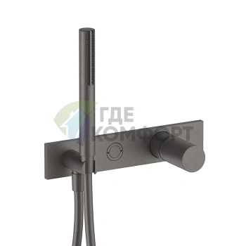 Смеситель для душа Fantini Milano встраиваемый наружный Matt Gun Metal PVD (31 P5 3084B) - фото 1