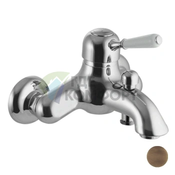 Смеситель для ванны FIMA Carlo Frattini Bell наружного монтажа в бронзовом цвете (F3364/1BR) - фото 1