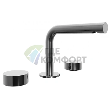 Смеситель для раковины Fantini AF/21 с тремя отверстиями, изливом 155 мм в хроме (27 02 A204WF) - фото 1