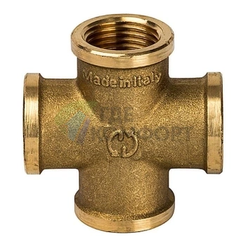 Крестовина STOUT ВВ 1/2 внутренняя резьба латунная - фото 3