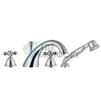 Смеситель для ванны FIMA Carlo Frattini Olivia с душевым комплектом, хром (F5014CR) - фото 1