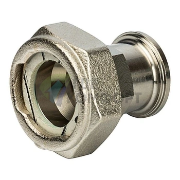 Разъемное соединение STOUT американка с плоским уплотнением и обратным клапаном 3/4 никелированная - фото 1