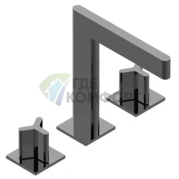 Смеситель для раковины THG ICON-X METAL с донным клапаном, цвет Aranja Black Nickel (U7G-D24-151) - фото 1