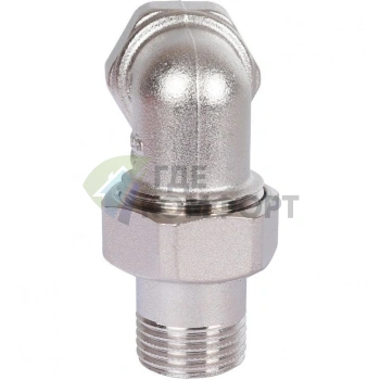 Разъемное угловое соединение американка ВН 1/2, никелированное Stout - фото 3