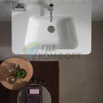 Раковина GLOBO Daily подвесная 75х48х15 5 см белая - фото 1