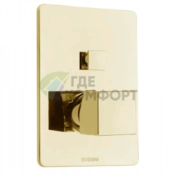 Смесительная часть Bossini с девиатором на 2 направления (золотистая латунь) (Z00005) - фото 1