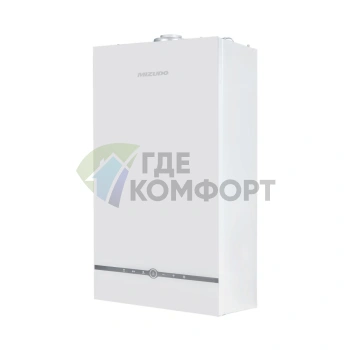 Настенный газовый котел MIZUDO MAESTRO GEM M24Т c шиной OpenTherm стеклянная панель белая - фото 2