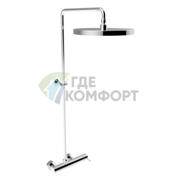 Stella Lucilla Душевой комплект 3283/301-300: смеситель, штанга и верхний душ 300 мм в хроме (LL 02415 CR00) - фото 1