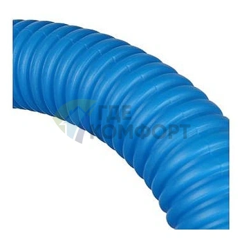 Труба Stout гофрированная ПНД-цвет синий-наружным диаметром 32 мм для труб диаметром 25 мм - фото 2