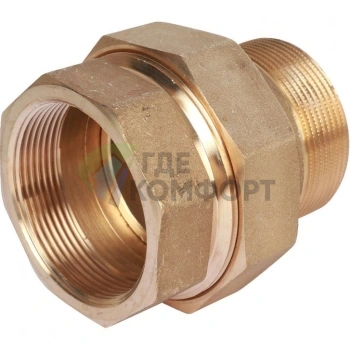 Разъемное соединение американка ВН 2, уплотнение под гайкой o-ring кольцо Stout - фото 4