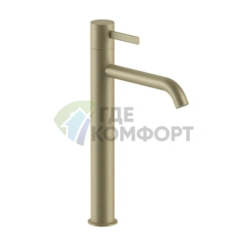 Смеситель для раковины Fantini AF/21 Matt British Gold PVD, 1 отверстие, без донного клапана (27 P6 A706WF) - фото 1