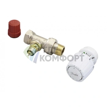 Клапан радиаторного терморегулятора прямой никелированный RTR-N 15 Danfoss 013G7014 (Данфосс) - фото 2