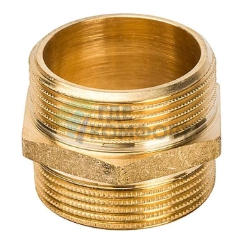 Ниппель STOUT НН 1 1/2 наружная резьба латунный - фото 1