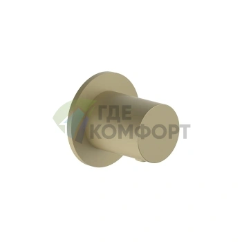 Запорный вентиль FANTINI Nostromo с золотым покрытием Matt British Gold PVD (87 P6 G591B) - фото 1